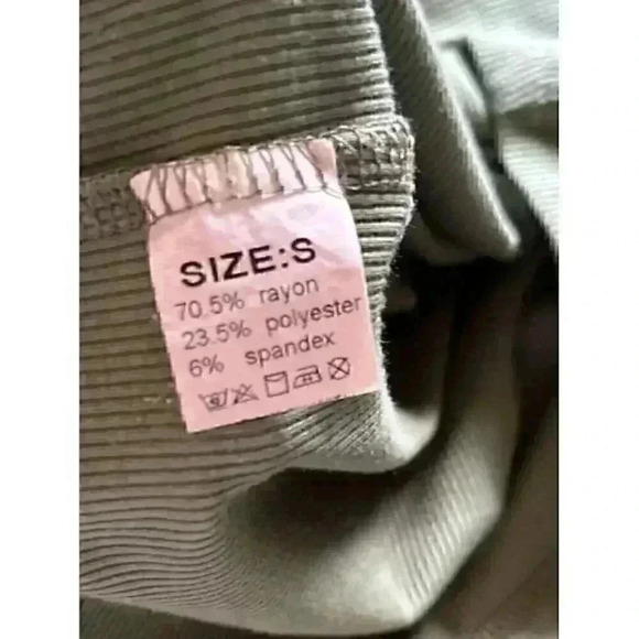 INDIGO Womans size small casual crop tank top ribbed soft green scoop neck - Picture 8 of 8